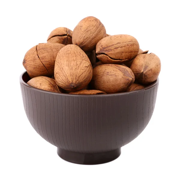 Pecan in the bowl — Stock Photo, Image