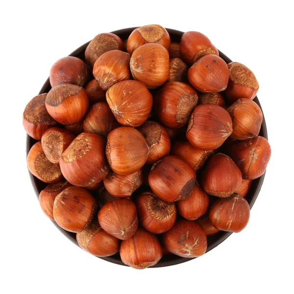 Hazelnut in the bowl — Stock Photo, Image