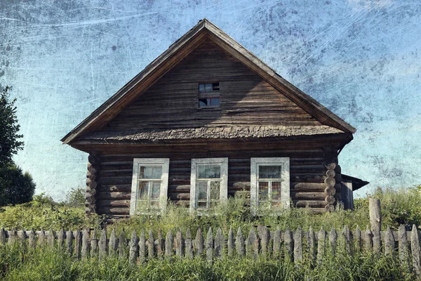 Gamla lantligt hus — Stockfoto