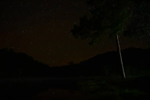 美丽的夜空和星星 — 图库照片