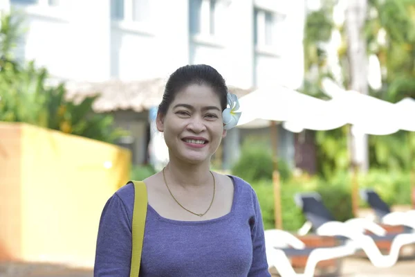 Portrait Adult Asian Woman — Stock Photo, Image