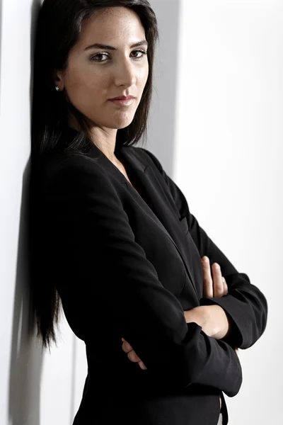 Woman in smart business suit — Stock Photo, Image