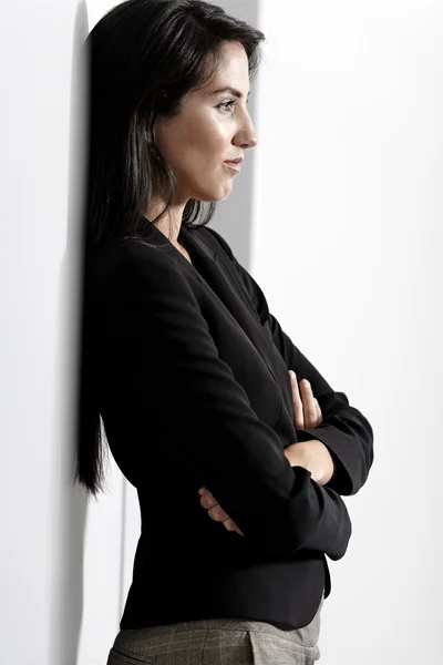 Kvinna i smart business suit — Stockfoto