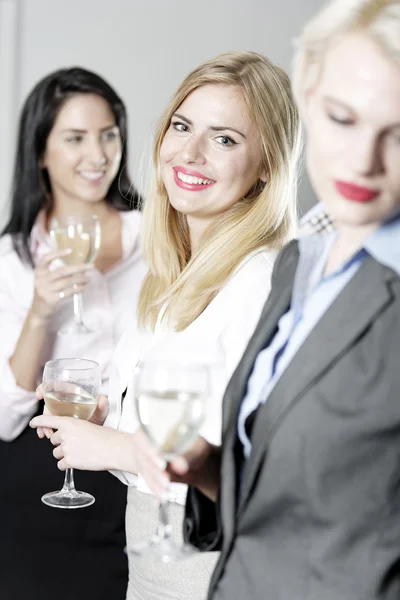 Women enjoying a glass of wine — Stock Photo, Image