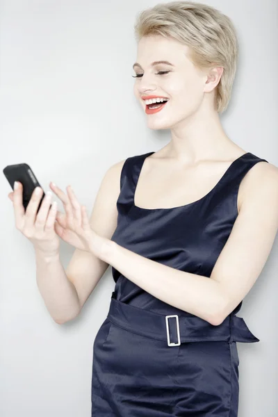 Business woman on phone — Stock Photo, Image