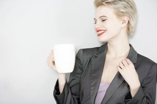 Business woman taking a break — Stock Photo, Image