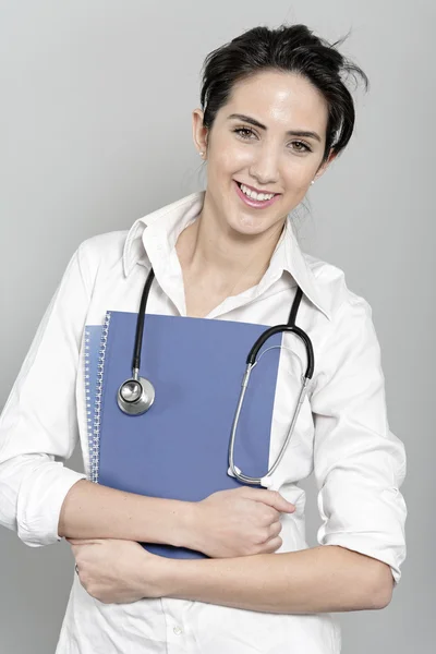 Médico mulher com estetoscópio — Fotografia de Stock
