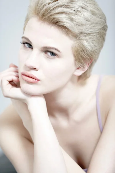 Portrait of blonde woman — Stock Photo, Image