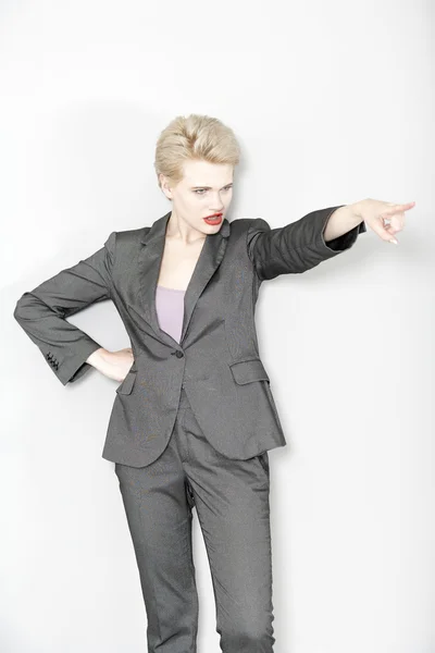 Kvinde i business suit - Stock-foto