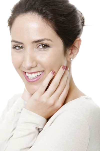 Woman in casual jumper — Stock Photo, Image