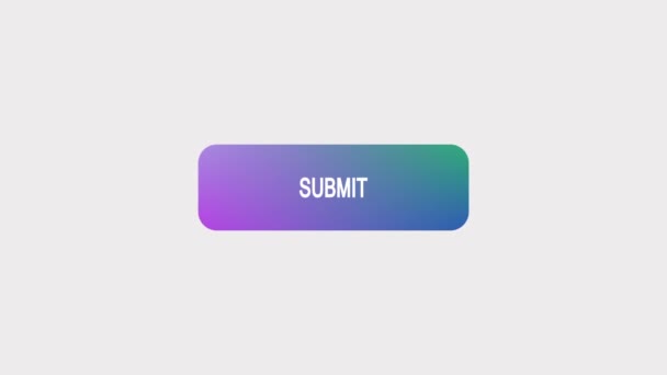 Abstract Submit Button Animation Web Browser Web Page Marketing Concept — Video Stock