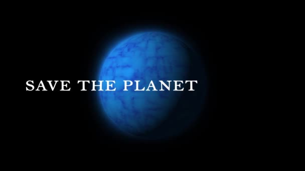 Bolygó Föld Animáció Forgó Földgömb — Stock videók