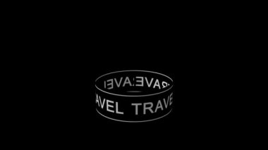 Metin animasyonu TRAVEL, pazarlama kavramı