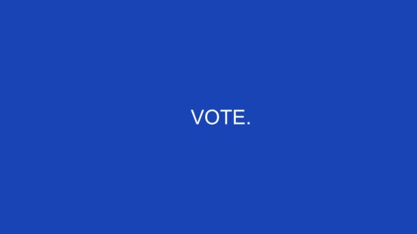 Your Vote Voice Matters Text Politics Election Campaign — Vídeos de Stock