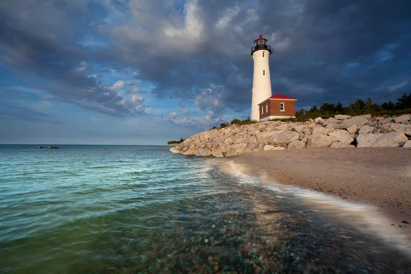 Knackpunkt Leuchtturm. — Stockfoto