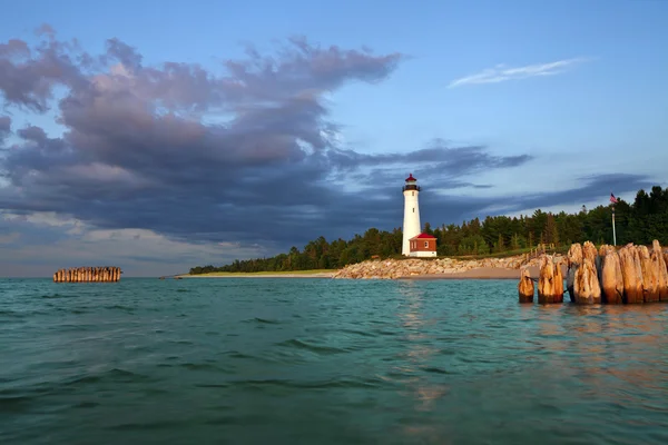 Knackpunkt Leuchtturm. — Stockfoto