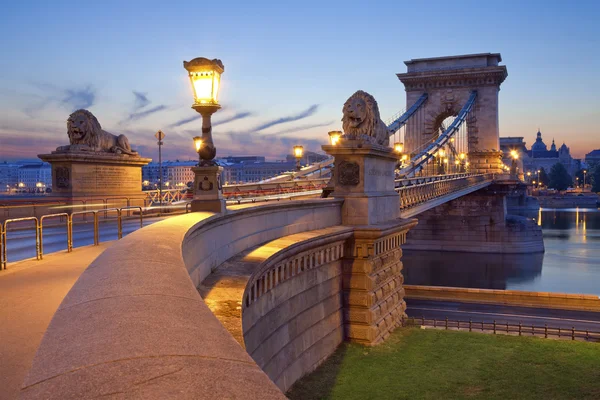 Puente de la cadena, Budapest . —  Fotos de Stock