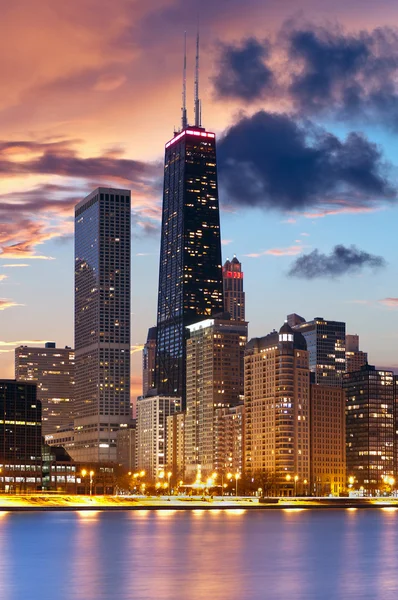 Skyline van Chicago. — Stockfoto