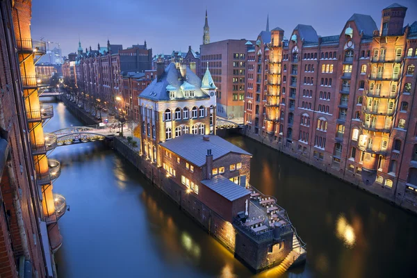 Hambúrguer Speicherstadt . — Fotografia de Stock