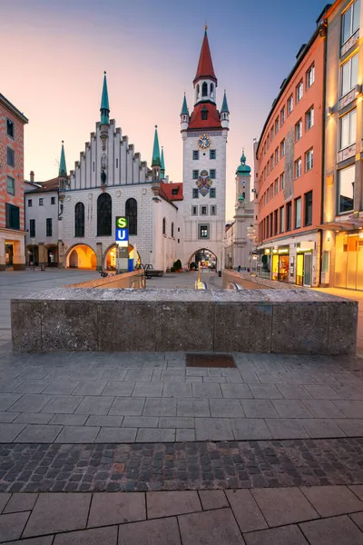 Мюнхен Германия Изображение Центра Мюнхена Мбаппе Рассвете — стоковое фото
