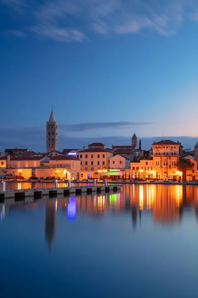 Rab Rab Island Kroatien Cityscape Bild Den Ikoniska Byn Rab — Stockfoto