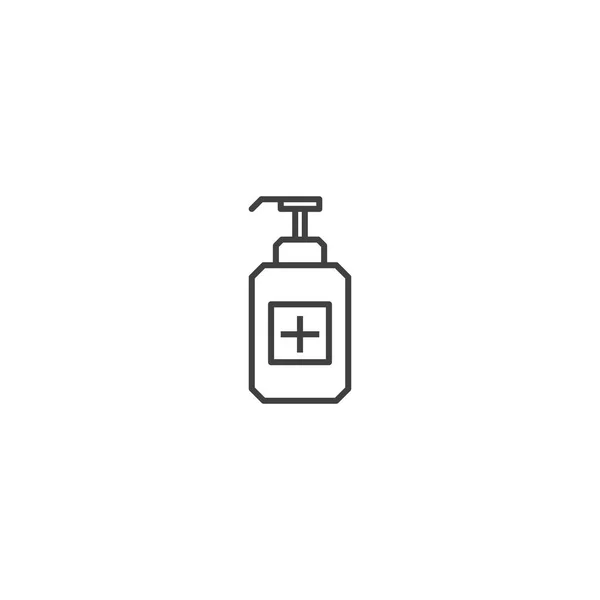 Hand Sanitizer Pump Bottle Vector Icon Template — Stock Vector