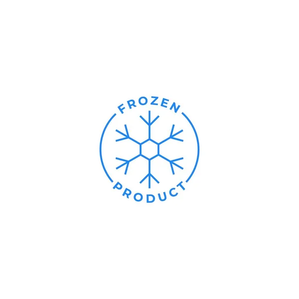 Frozen Product Label Vector Icon Template — стоковый вектор
