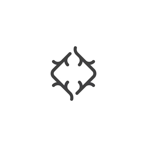 Αφηρημένη Ρίζα Κλαδί Δέντρου Πρότυπο Εικονιδίου Του Λογότυπου Διανύσματος — Διανυσματικό Αρχείο