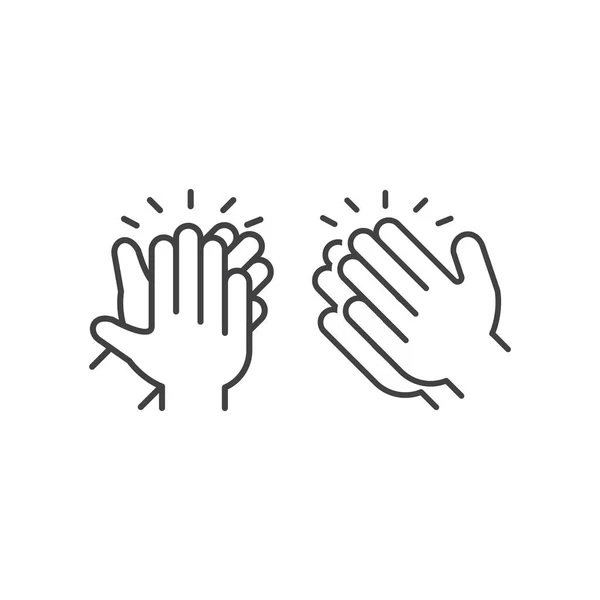 Clapping Hand Applause Vector Icon Template — Image vectorielle
