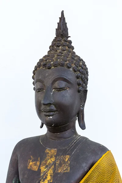 Buddha staty på vit bakgrund — Stockfoto