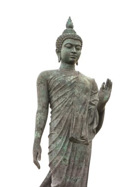 beyaz zemin üzerinde Big buddha