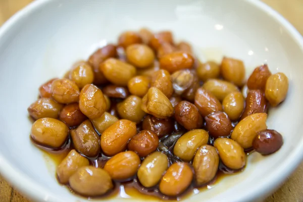 Boiled Peanut with Soy Sauce — Stock Photo, Image