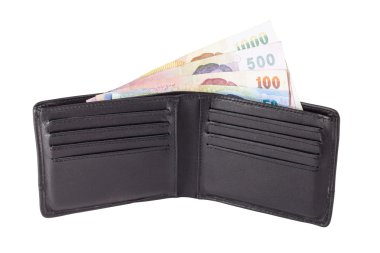 Tay banknot ve açık cüzdan
