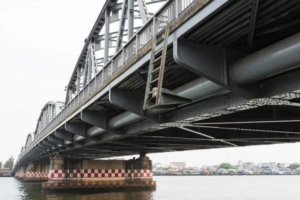 Bridge on river perspective — Stock Photo, Image