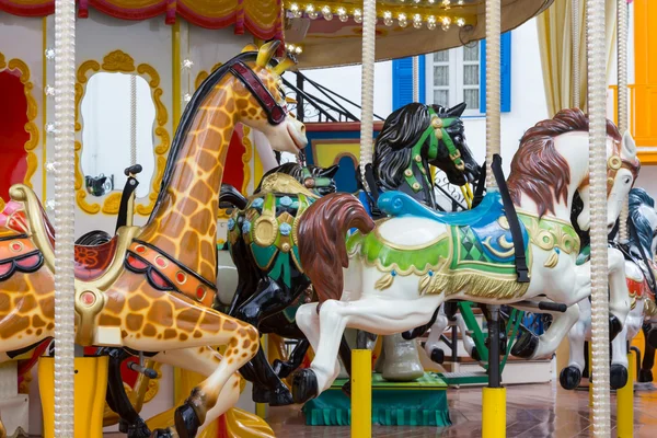 Plats i merry go round på karneval — Stockfoto