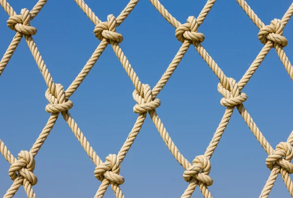 Vzorek OK lano na modré obloze — Stock fotografie