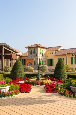 Çiçek Bahçesi İtalya tarzı dekorasyon İnşaat