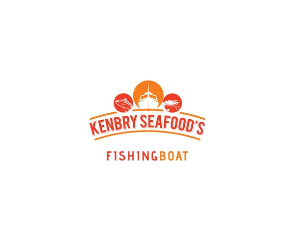 Meeresfrüchte Restaurant Vektor Logo Design Meeresfrüchte Bester Qualität Logo Für — Stockvektor