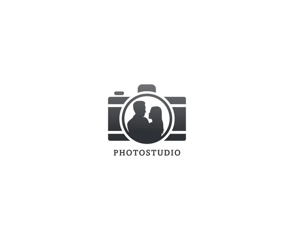 Hochzeitsfotografie Logo Design Fotograf Ikone — Stockvektor