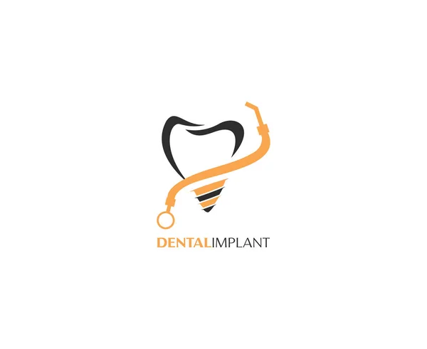 Modèle Logo Vectoriel Dentaire Pour Dentisterie Clinique Dentaire Les Produits — Image vectorielle