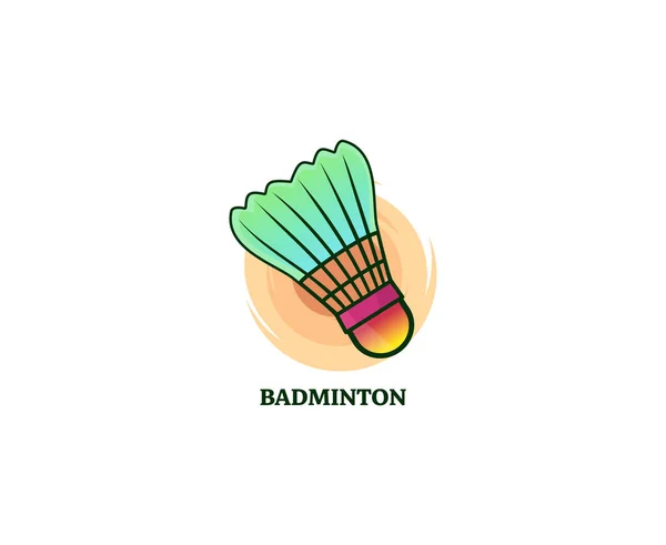 Diseño Profesional Del Logotipo Del Campeonato Del Equipo Deportivo Bádminton — Vector de stock