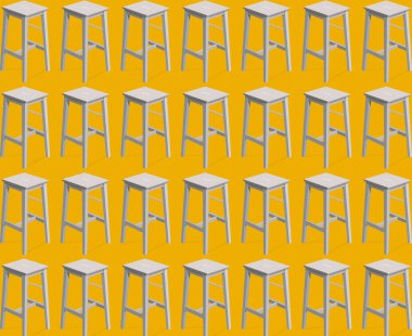 Tabure oturma mobilya vektör kümeleri, bar tabure vektörü. Vektör kafe sandalye koleksiyonu, siluet kafe sandalyeleri.