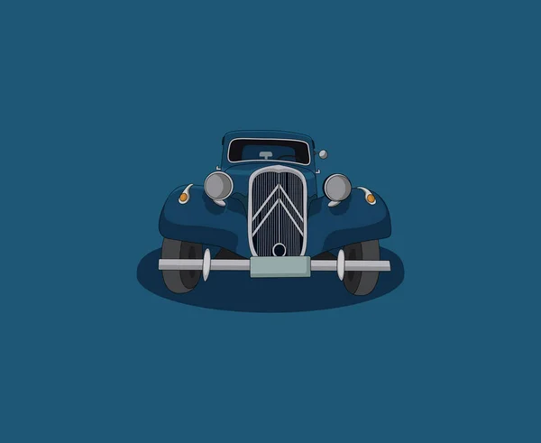 Иллюстрация Векторного Дизайна Классического Логотипа Автомобиля Красочная Икона Классического Автомобиля — стоковый вектор