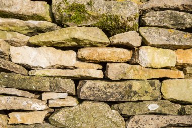 Cotswold drystone duvar