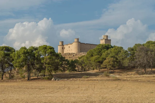 Landschap Met Het Kasteel Van Barmhartigheid Achtergrond Provincie Toledo Spanje — Stockfoto