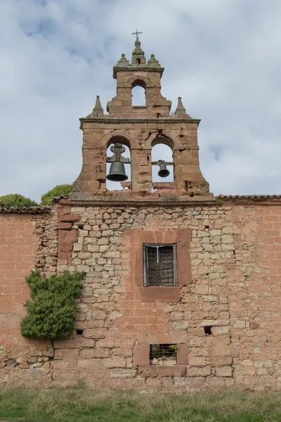 Fachada Olf Com Bulrush Beguinage San Roman Medinaceli Soria Espanha — Fotografia de Stock