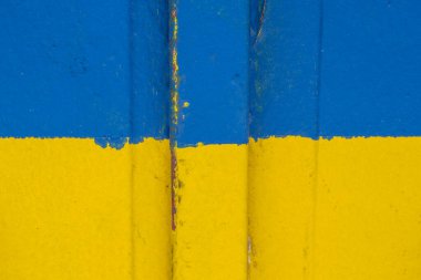 Ukrayna bayrağı gibi mavi ve sarı renklerin metalik arkaplanı