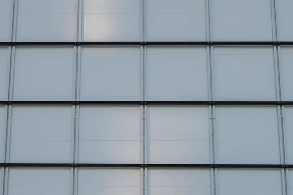 Fragmento Fachada Metálica Con Rayas Formando Cuadrados — Foto de Stock