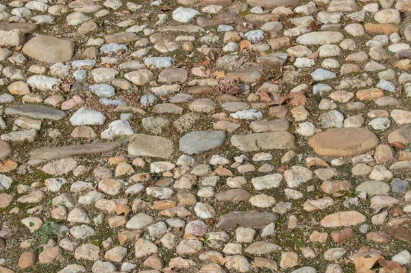 Fond Avec Sol Pavé Avec Des Blocs Différentes Tailles — Photo