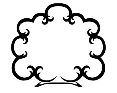 Çalı. Boyama için stilize edilmiş peri çalısı. Stok çizimi. Özet geç. Logo ya da imza için bitki ögesi